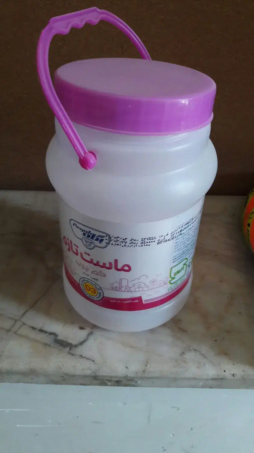 دبه ماست.۵ لیتری روغن|ظروف نگهدارنده، پلاستیکی، یک‌بارمصرف|نیشابور, باغرود|دیوار