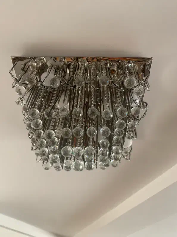 ۵ عدد لوستر کریستالی کنترل دار بزرگ و کوچیک|لوستر و چراغ آویز|شیراز, شهرک بهشتی|دیوار