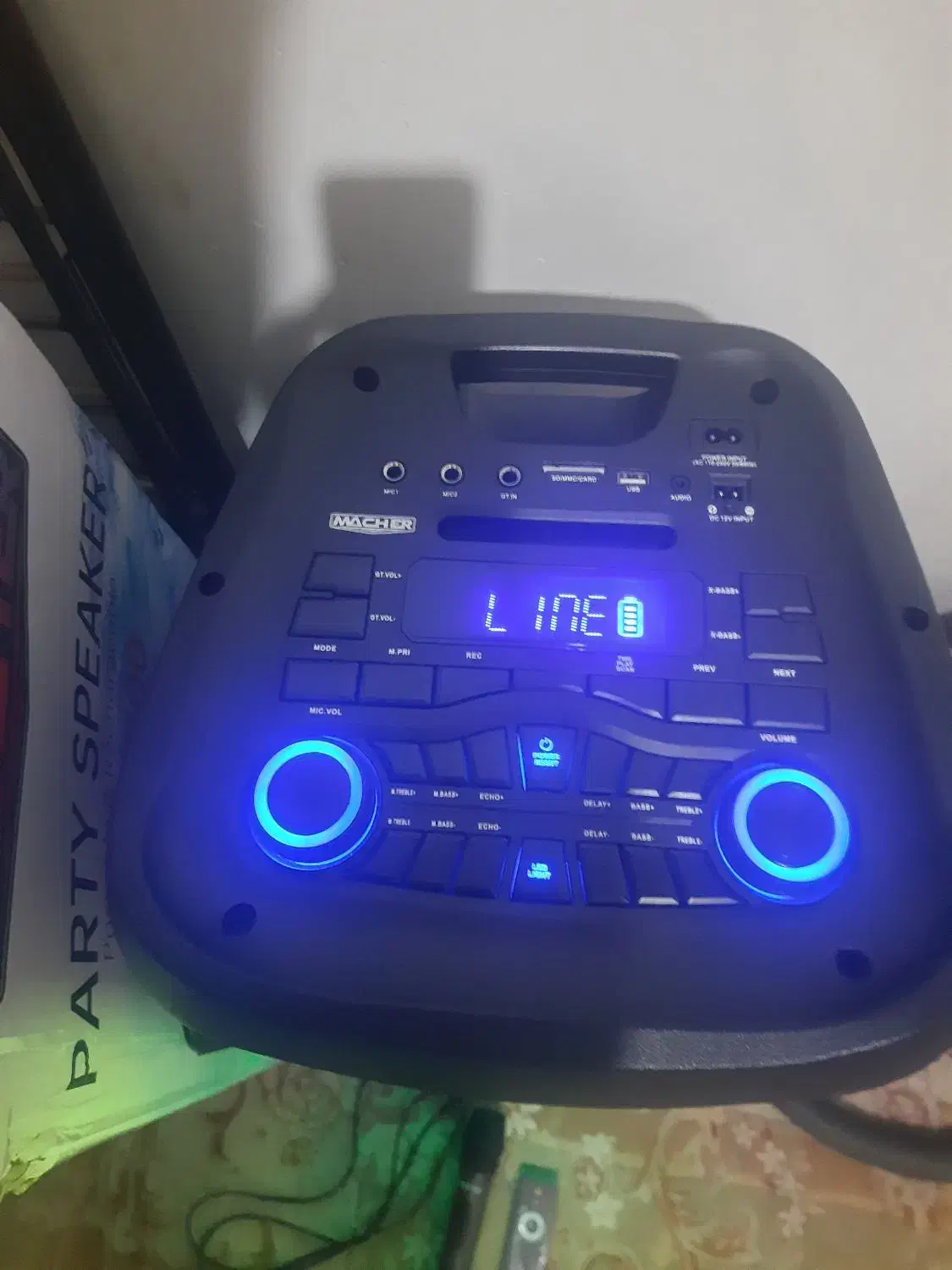 اسپیکرپارتی باکس مچر|پخش‌کننده همراه|اصفهان, حصه جنوبی|دیوار