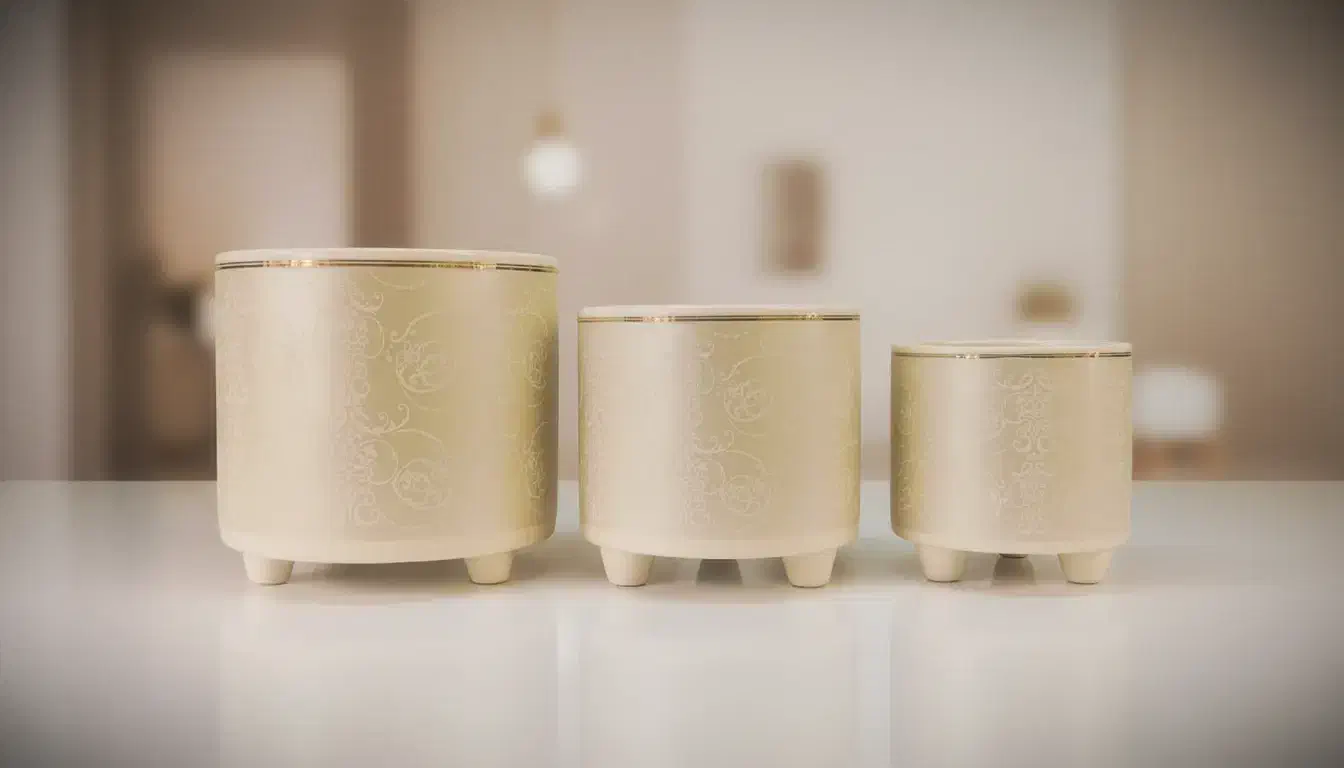 گلدان سرامیکی لوکس مدل سلطنتی پایه دار|گل و گیاه طبیعی|تهران, افسریه جنوبی|دیوار