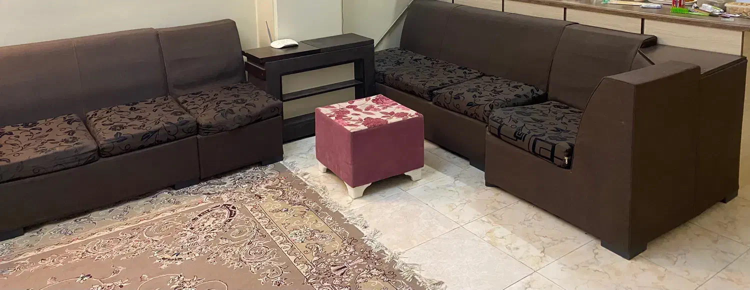 مبل ال راحتی 7 نفره همراه با عسلی|مبلمان خانگی و میز عسلی|تهران, جیحون|دیوار