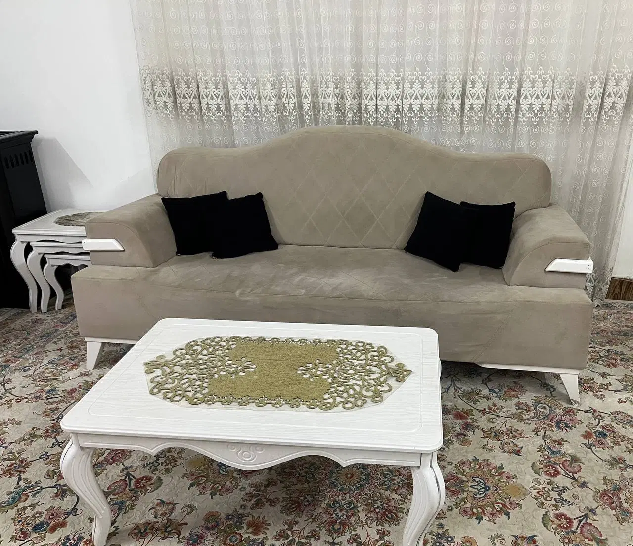 سرویس چوب .کنسول .مبل ۷نفره .صندلی راک|مبلمان خانگی و میز عسلی|قم, تولید دارو و یخچال|دیوار