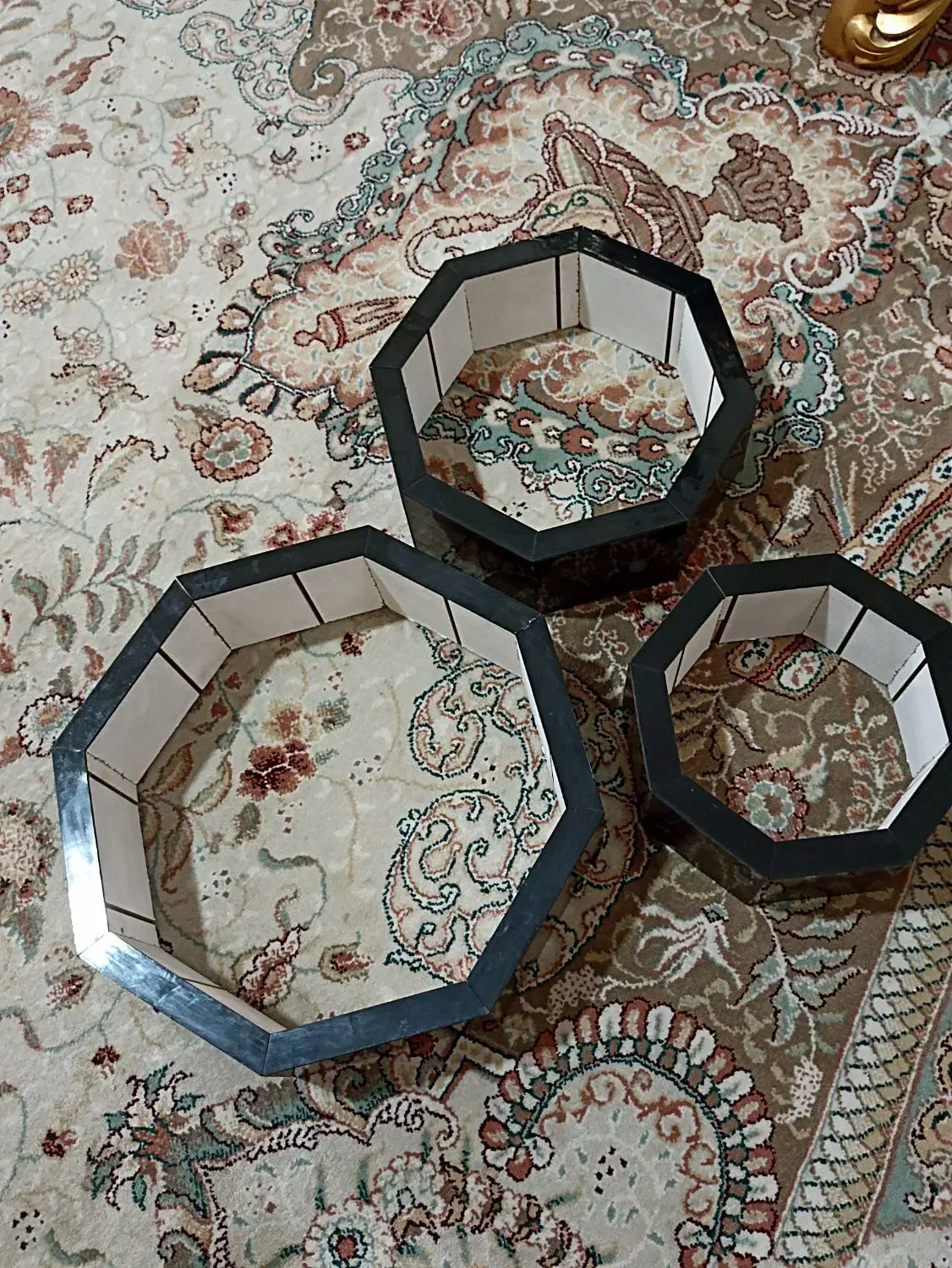 شلف 3عددی چوبی سفارشی|کتابخانه، شلف، قفسه‌های دیواری|اسلام‌شهر, شهرک مهدیه|دیوار