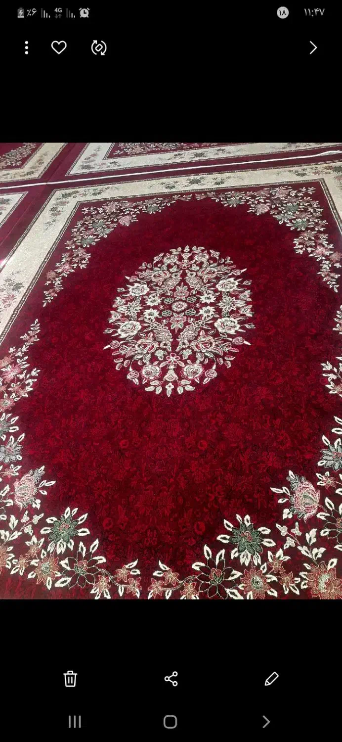 ۴ تخته فرش ۱۲ متری|فرش|گیلان غرب, |دیوار