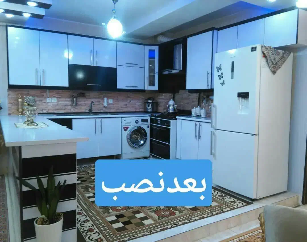 برچسب کردن کابینت ام دی اف فلز سنگ دیوار وغیره|خدمات پیشه و مهارت|کرمانشاه, |دیوار