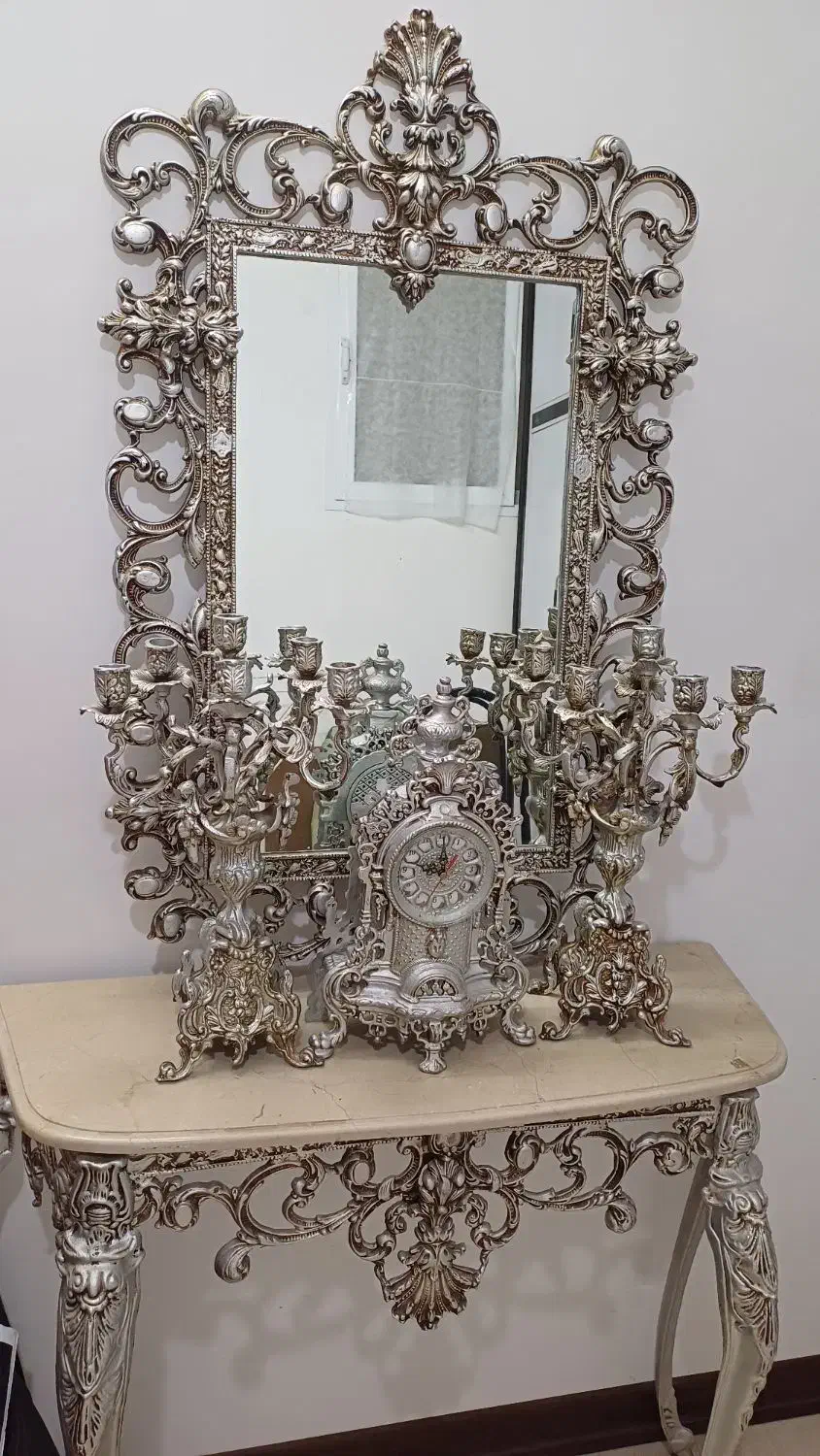 آیینه شمعدان و ساعت و کنسول|صنایع دستی و سایر لوازم تزئینی|اصفهان, وحید|دیوار