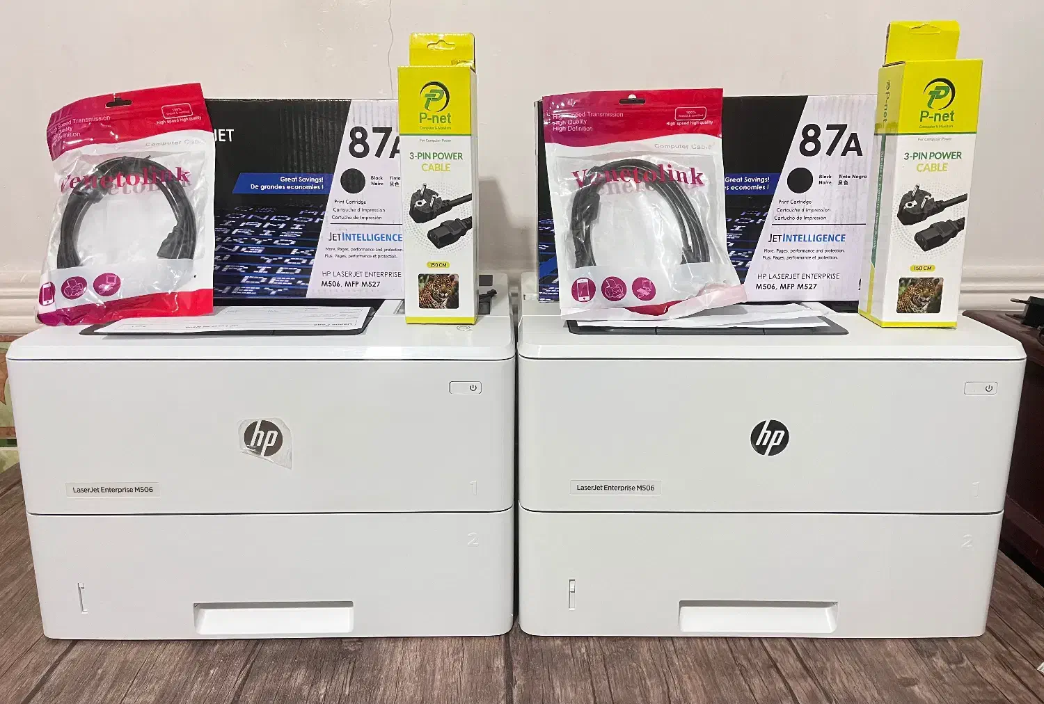 پرینتر تک کاره وایرلس دارHp506dnwبه همراه پک کابل|پرینتر، اسکنر، کپی، فکس|چابهار, |دیوار