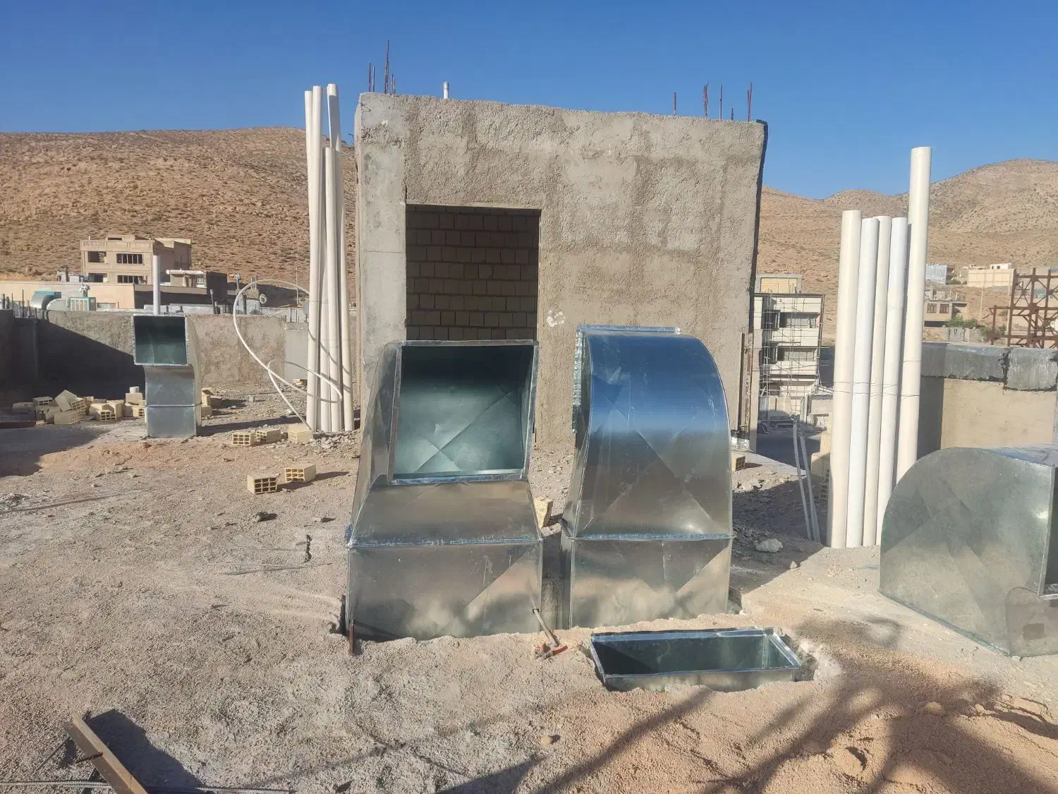 کانال سازی کولر.ابچک فلزی|خدمات پیشه و مهارت|صدرا-فارس, فاز ۱|دیوار