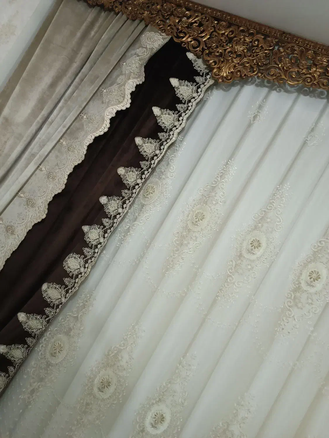 فروش پرده در حد نو|پرده، رانر، رومیزی|سمنان, |دیوار