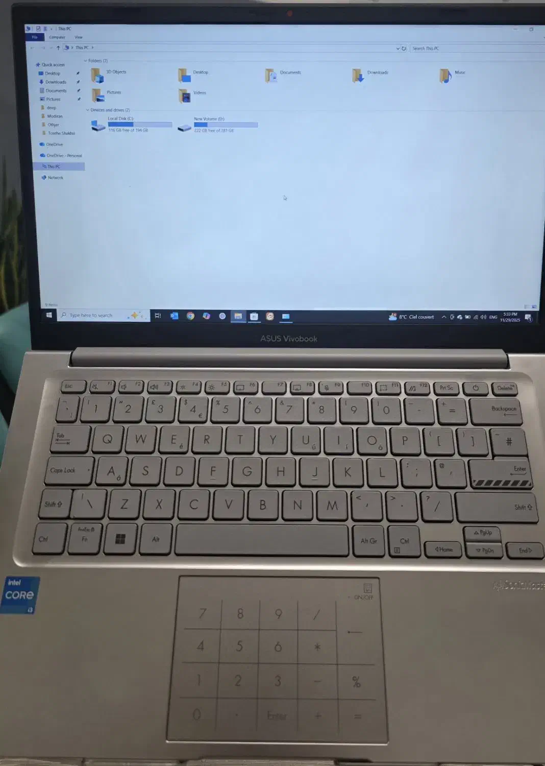 لپ تاپ Vivobook 1404VA- i3|رایانه همراه|تهران, ونک|دیوار