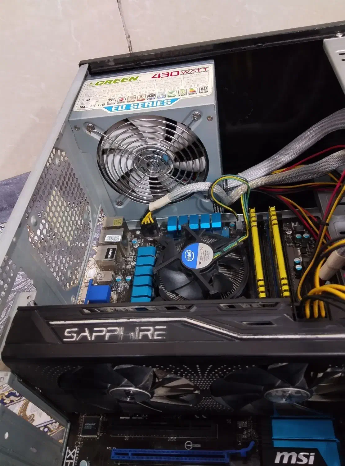 کیس کامپیوتر گیمینگ i7 3770 RAM 16 RX 470 4G|رایانه رومیزی|اسلام‌شهر, شهرک مهدیه|دیوار