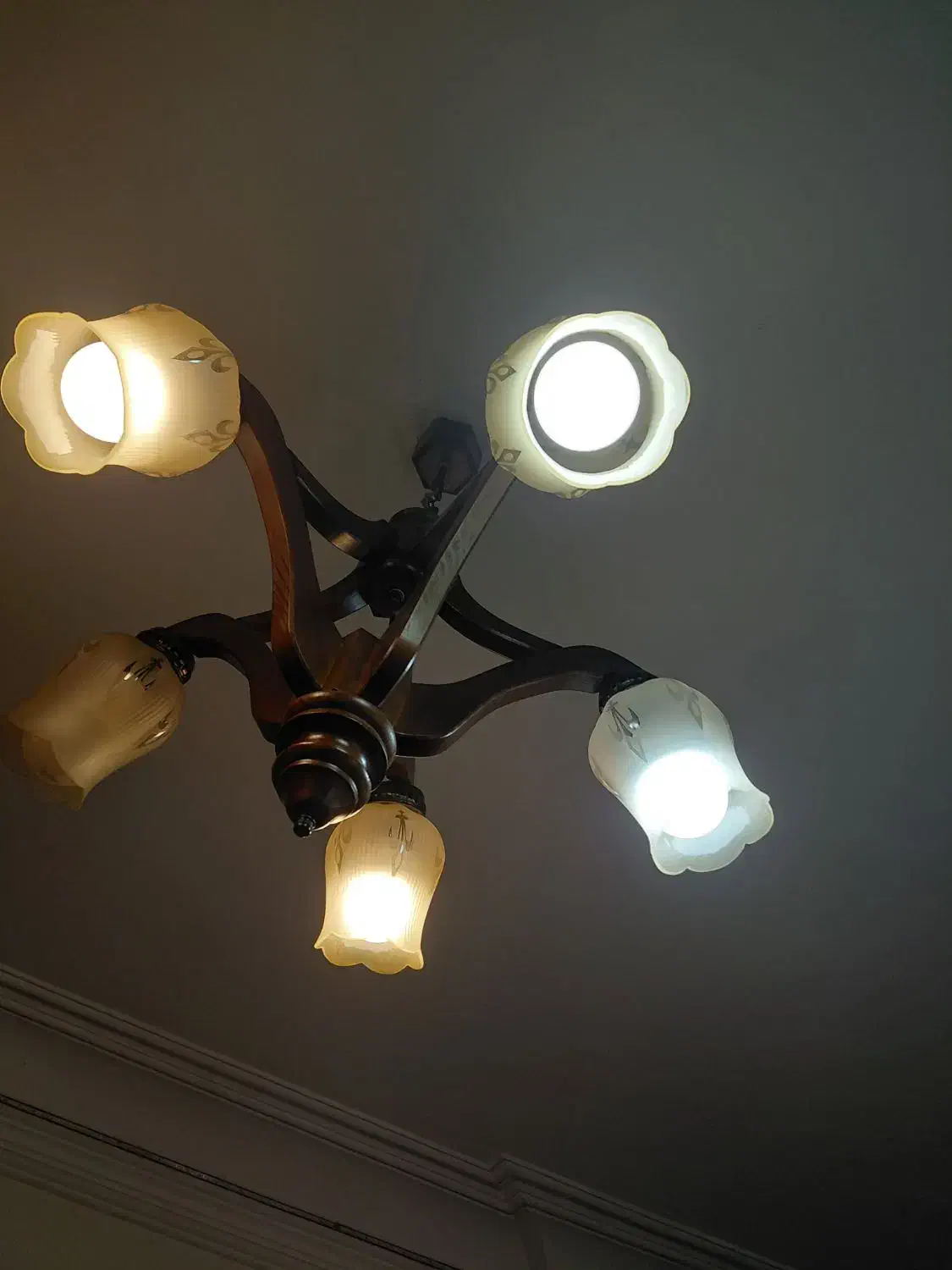 تعداد 7 عدد لوستر فروشی|لوستر و چراغ آویز|رشت, پیله داربن|دیوار