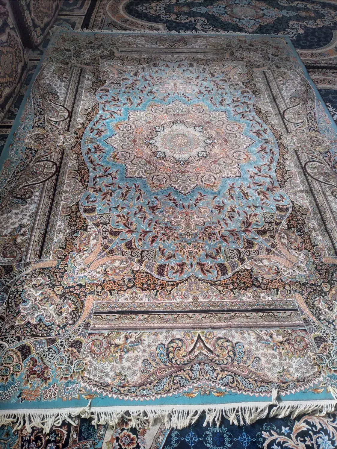 فرش ۹ متری در حد نو|فرش|ساوه, |دیوار