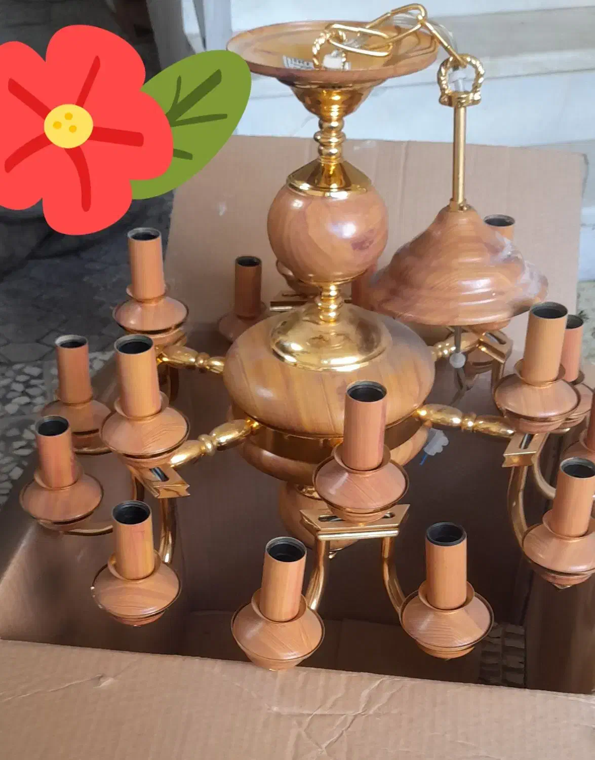 لوستر برنجی|لوستر و چراغ آویز|لاهیجان, یحی آباد|دیوار