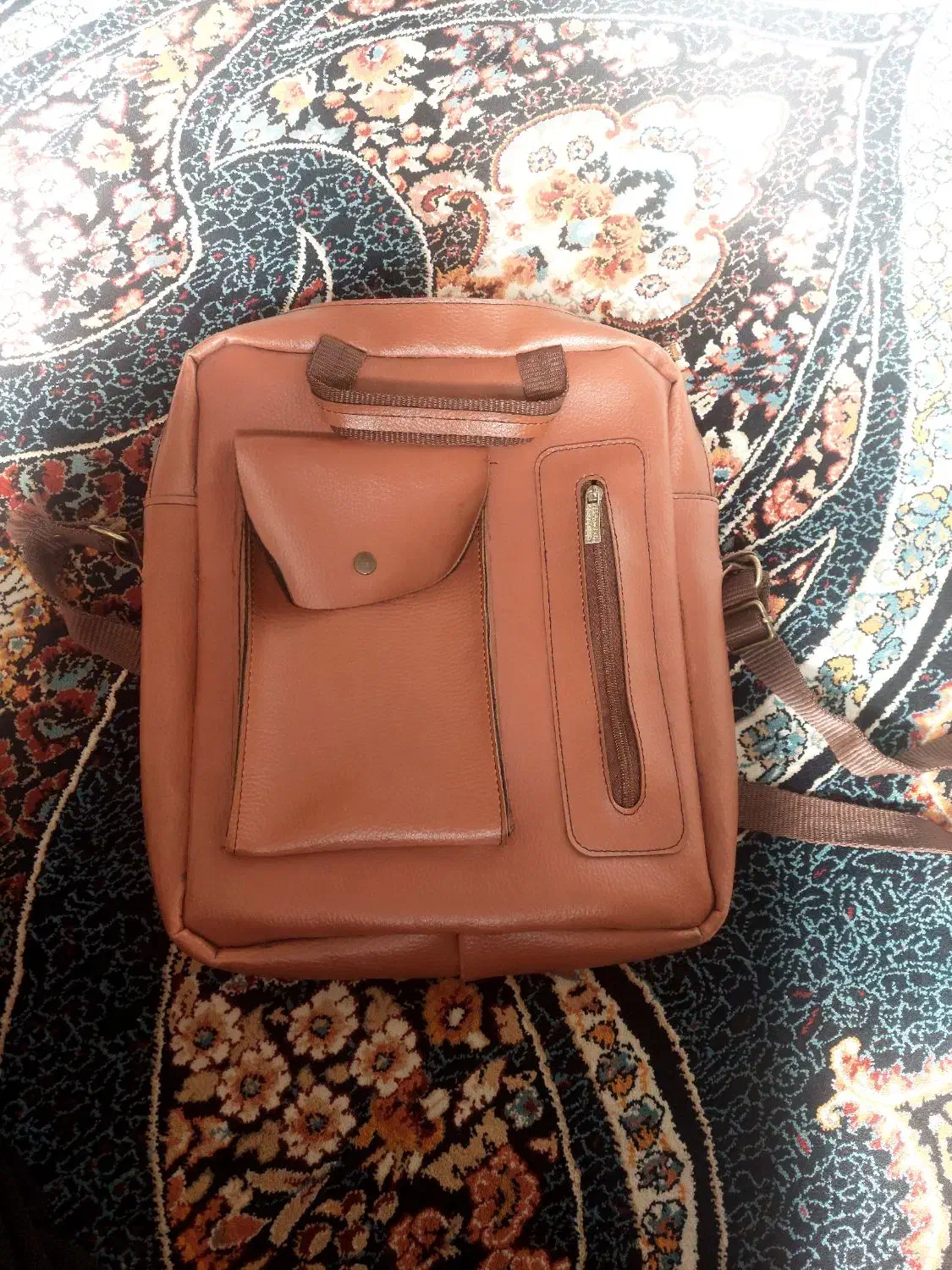 کیف دوشی چرم مصنوعی مردانه|کیف، کفش، کمربند|قم, نیروگاه|دیوار