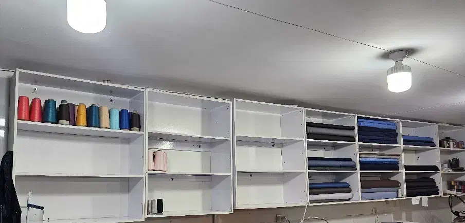 قفسه ام دی اف|کتابخانه، شلف، قفسه‌های دیواری|کاشمر, |دیوار