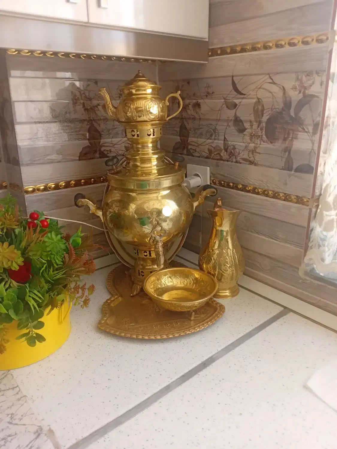 سماور تمام برنز سرویس کامل|سماور، چایساز، قهوهساز|اردبیل, |دیوار