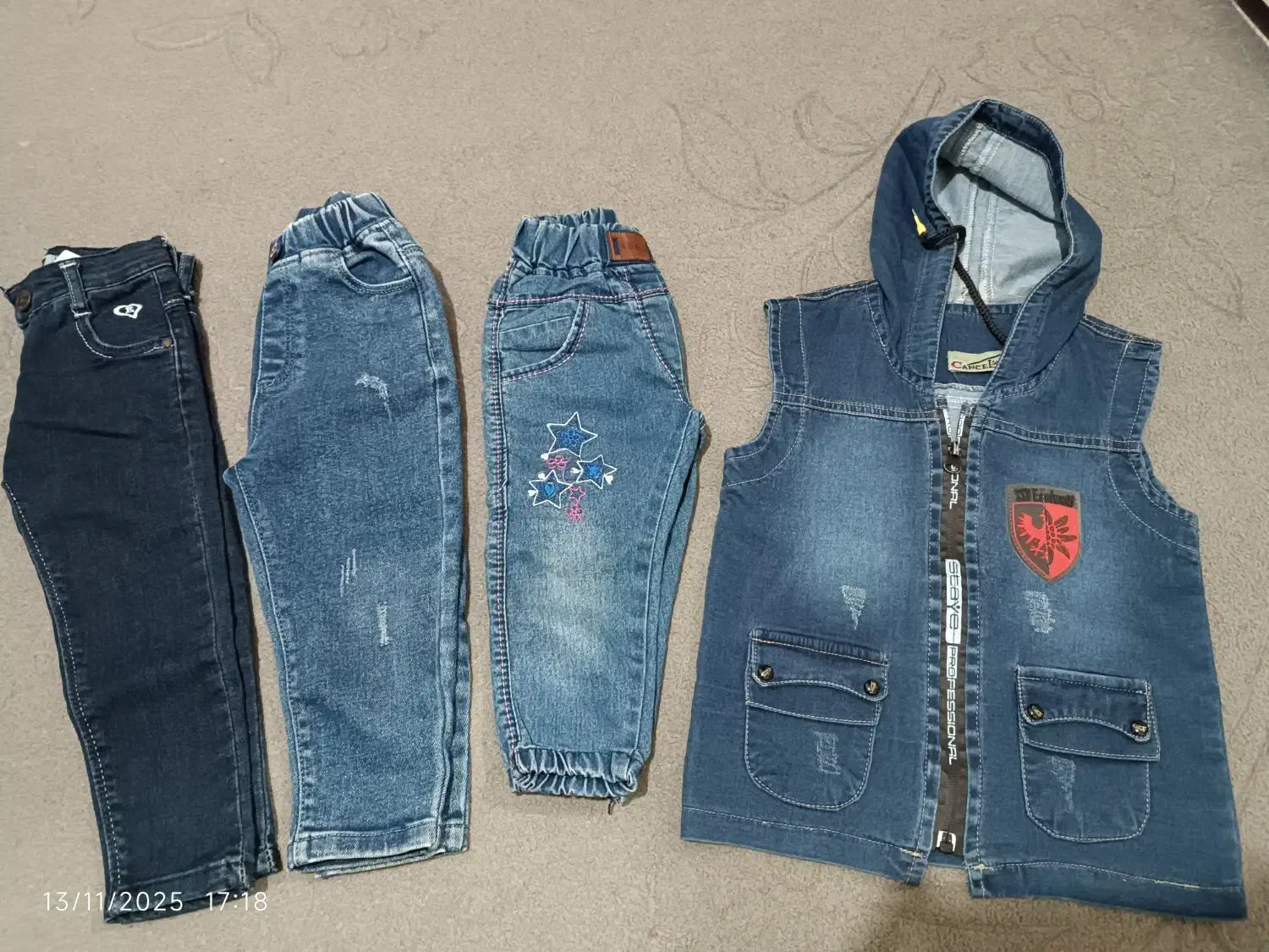 شلوار لی دخترانه ،دون یلدا،پافر ،سرهم|کفش و لباس بچه|تبریز, |دیوار