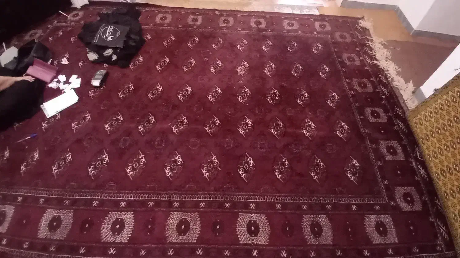 قالی دست بافت قدیمی|فرش|گرگان, |دیوار