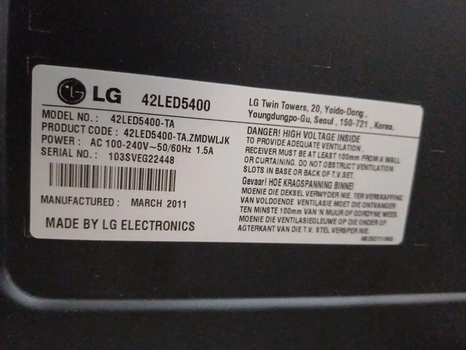 تلویزیون ال جی|تلویزیون و پروژکتور|اصفهان, سرتاوه|دیوار