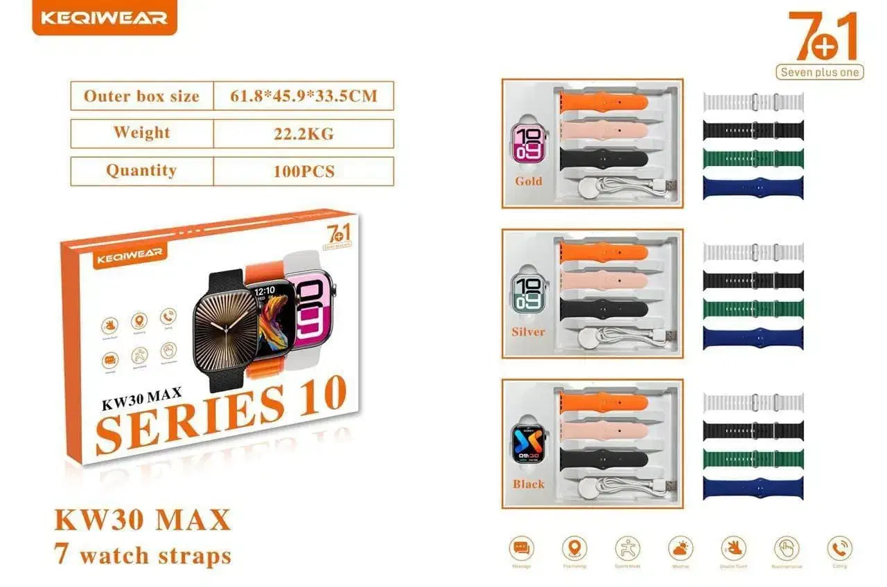 ساعت هوشمند ۷ بند طرح اپل واچ kw 32 max|لوازم جانبی موبایل و تبلت|زاهدان, |دیوار