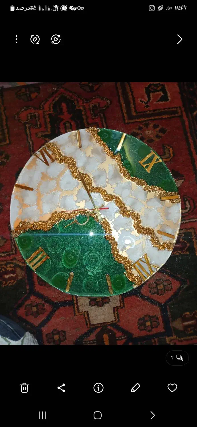 ساعت وتابلو رزینی|تابلو، نقاشی، عکس|قزوین, |دیوار