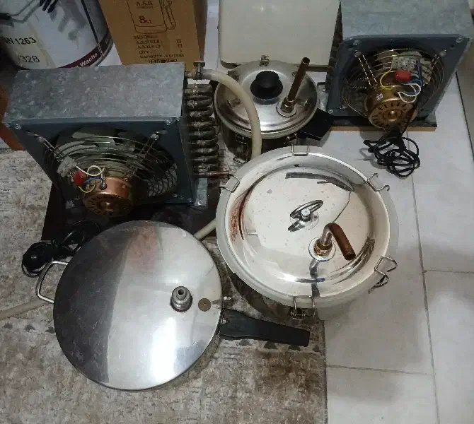 کندانسور و دستگاه تقطیر استیل عرق گیری و گلابگیری|سایر لوازم برقی|تهران, بریانک|دیوار