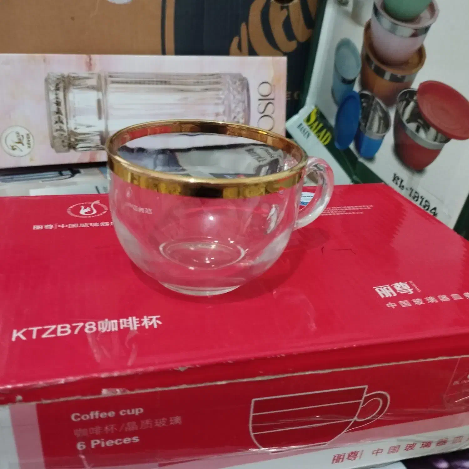 استکان لبه طلایی|ظروف سرو و پذیرایی|نورآباد, |دیوار