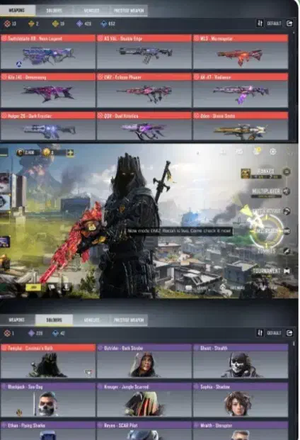 اکانت کالاف طاق|کنسول، بازی ویدئویی و آنلاین|مشهد, خرمشهر|دیوار