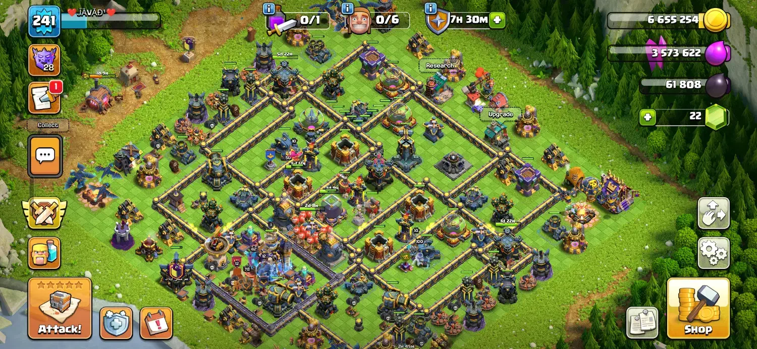 اکانت کلش اف کلنز ۱۸|کنسول، بازی ویدئویی و آنلاین|مرند, |دیوار