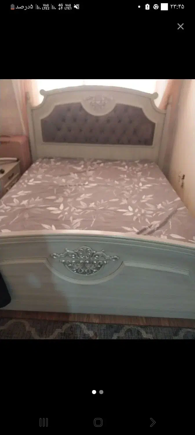 تخت وتشک پاتختی دو کشو|تخت و سرویس خواب|فردیس, فردیس|دیوار