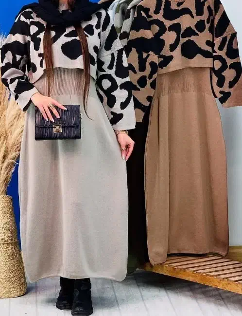 ست بافت دو تیکه ( رویه و سارافون)|لباس|رشت, رشتیان|دیوار