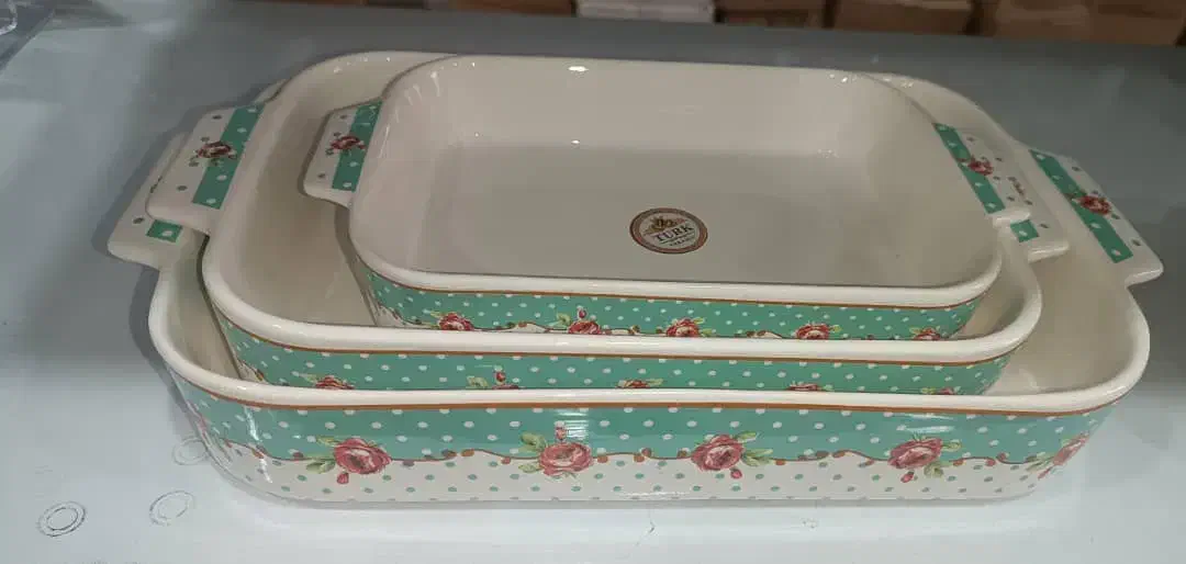 ست سه تایی تابه چینی|ظروف سرو و پذیرایی|شیراز, انجیر|دیوار