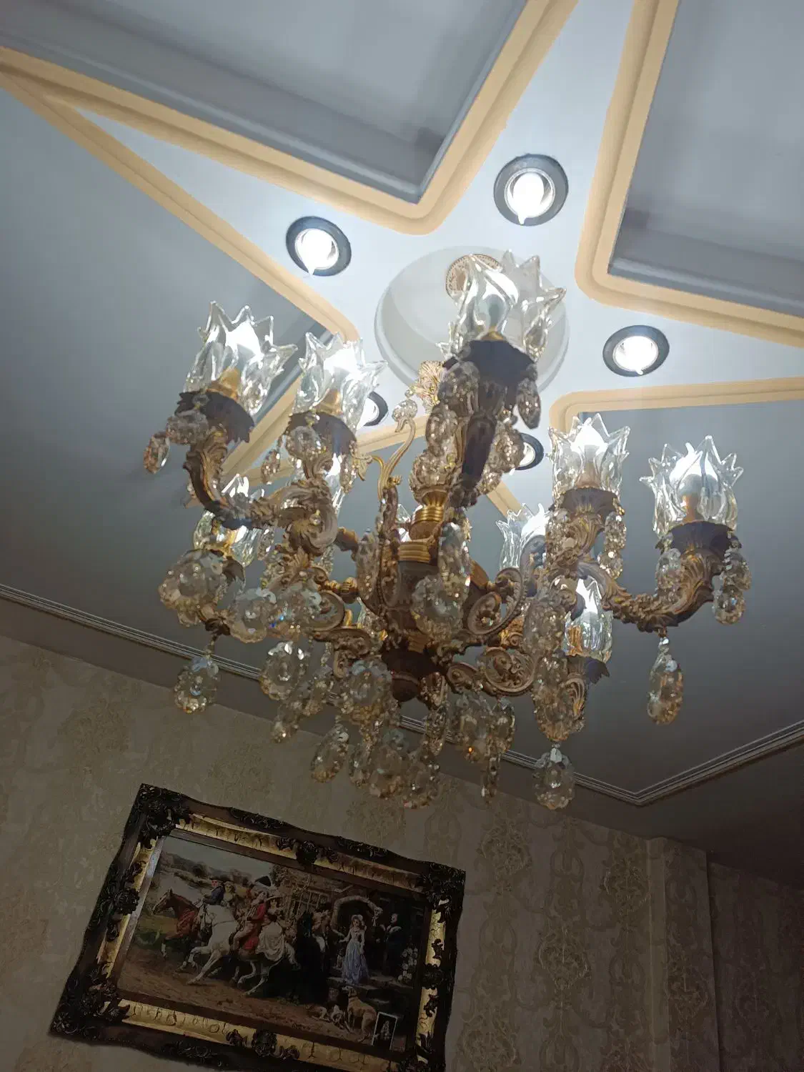 دو عدد لوستر|لوستر و چراغ آویز|تهران, شهرک ولیعصر شمالی|دیوار