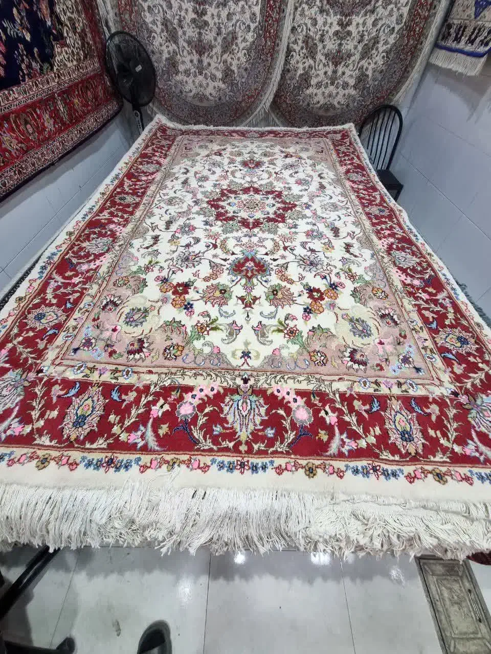 فرش کرمان قلم و کاشمر|فرش|مراغه, |دیوار