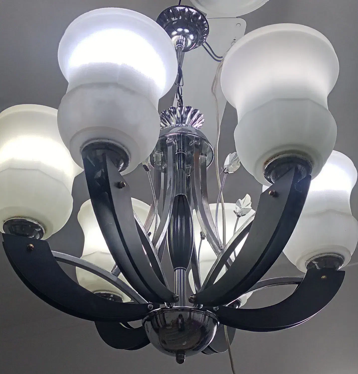 لوستر شش شاخه جفت داره|لوستر و چراغ آویز|ساری, |دیوار