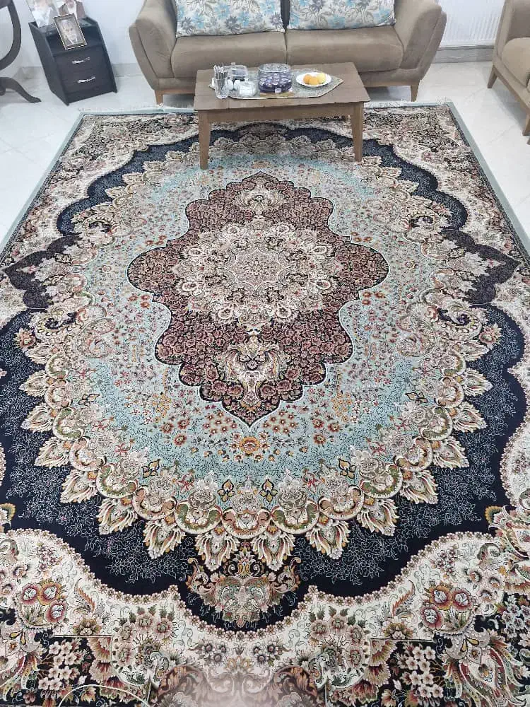 فروش فرش کاشان طرح ارکیده|فرش|بهشهر, |دیوار