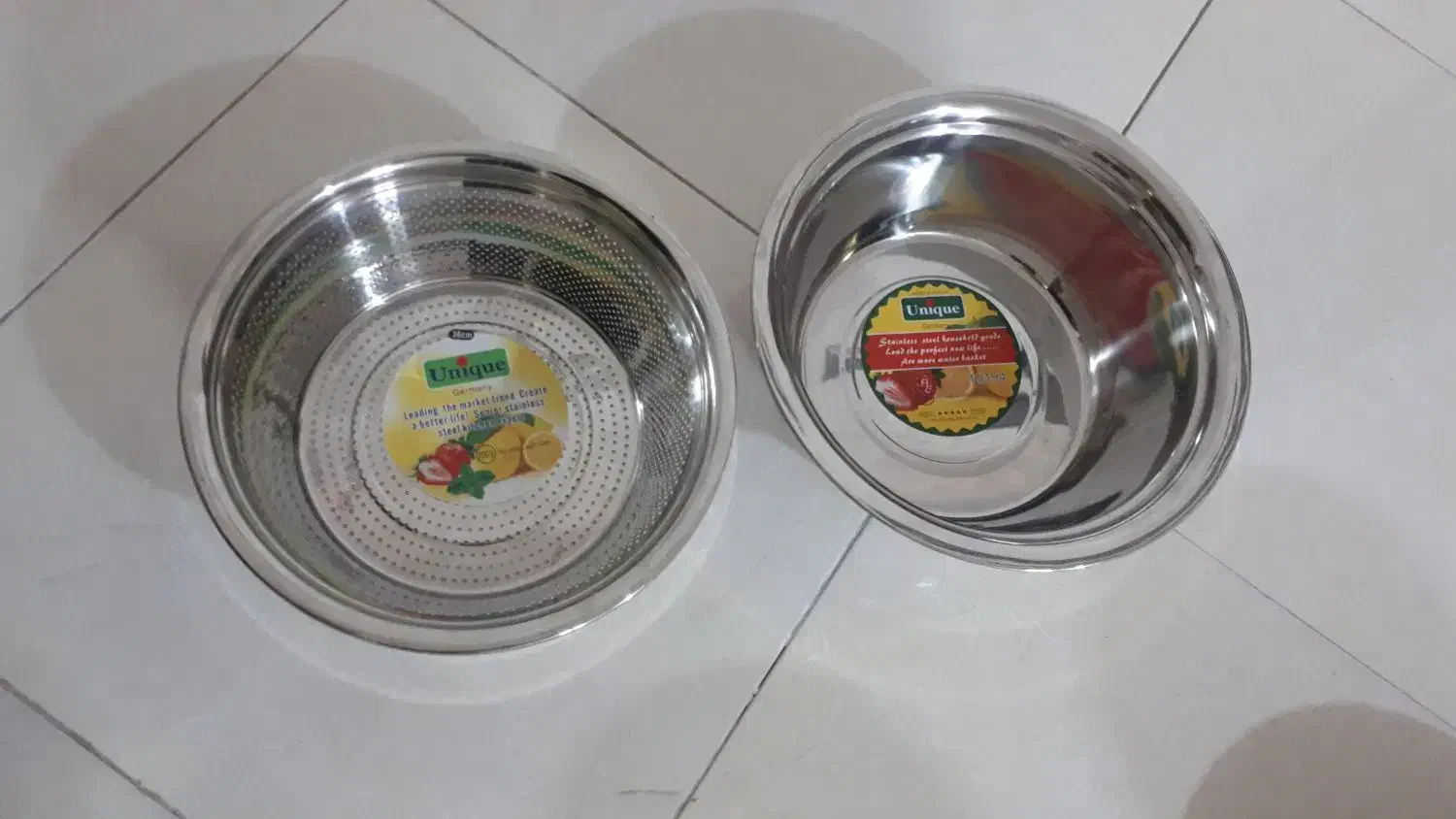 آبکش استیل|ظروف پخت‌وپز|رودهن, |دیوار