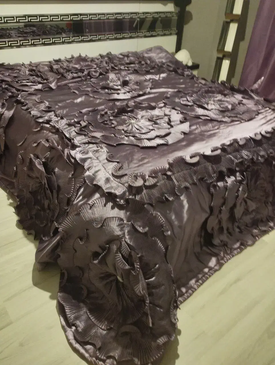 روتختی دونفره ساتن بنفش برجسته|سرویس روتختی|پردیس, فاز ۲|دیوار