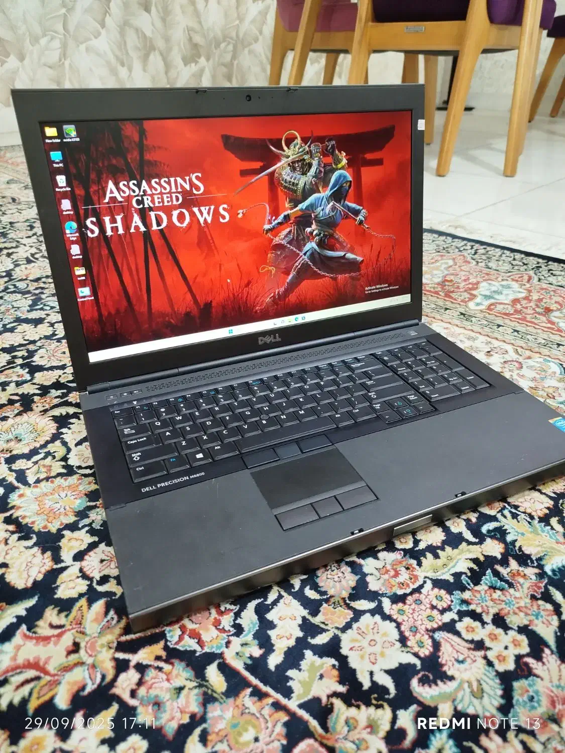 لپتاپ گیمینگ و رندرینگ  dell/گرافیک8مجزا/i7MX/رم16|رایانه همراه|شیراز, تحویلی|دیوار