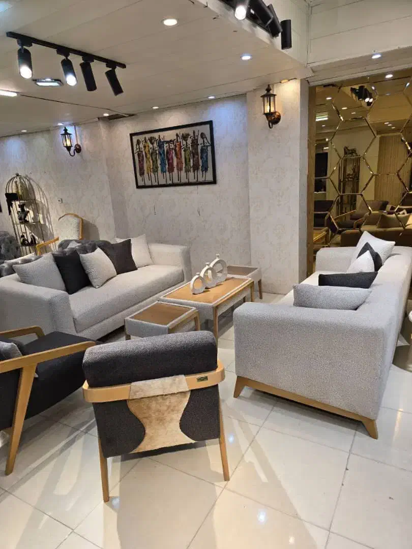 مبلمان پوسته گاوی اسپرت وزرا|مبلمان خانگی و میز عسلی|شاهین‌شهر, خبرنگار|دیوار