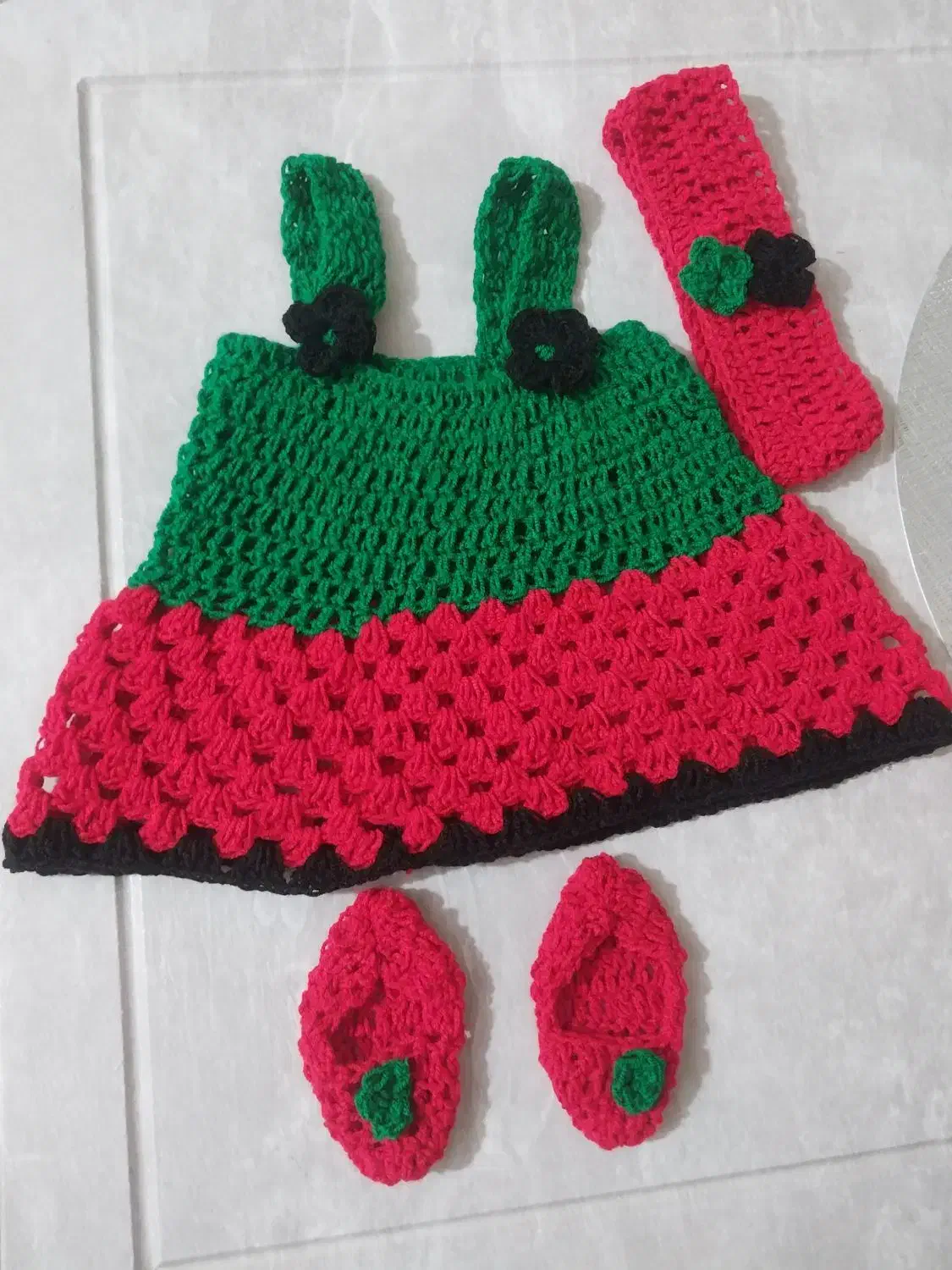 ست یلدایی دخترونه دست بافت شیک|لباس|قشم, |دیوار