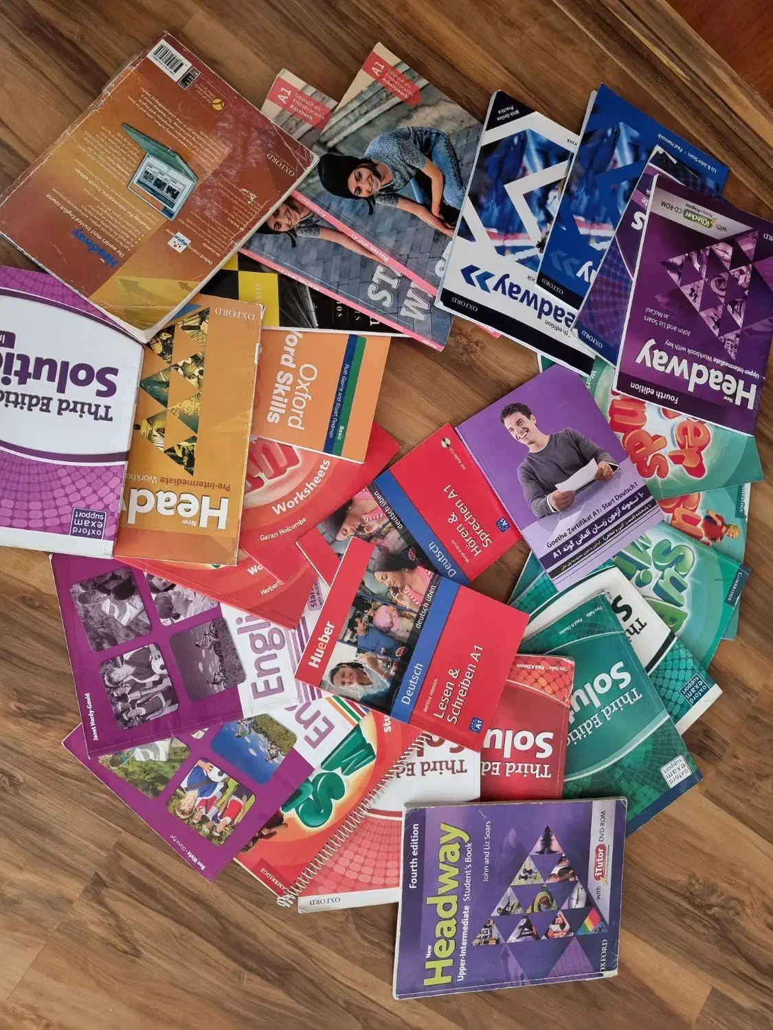 کتابهای آموزشی زبان انگلیسی و آلمانی|کتاب و مجله آموزشی|فومن, |دیوار