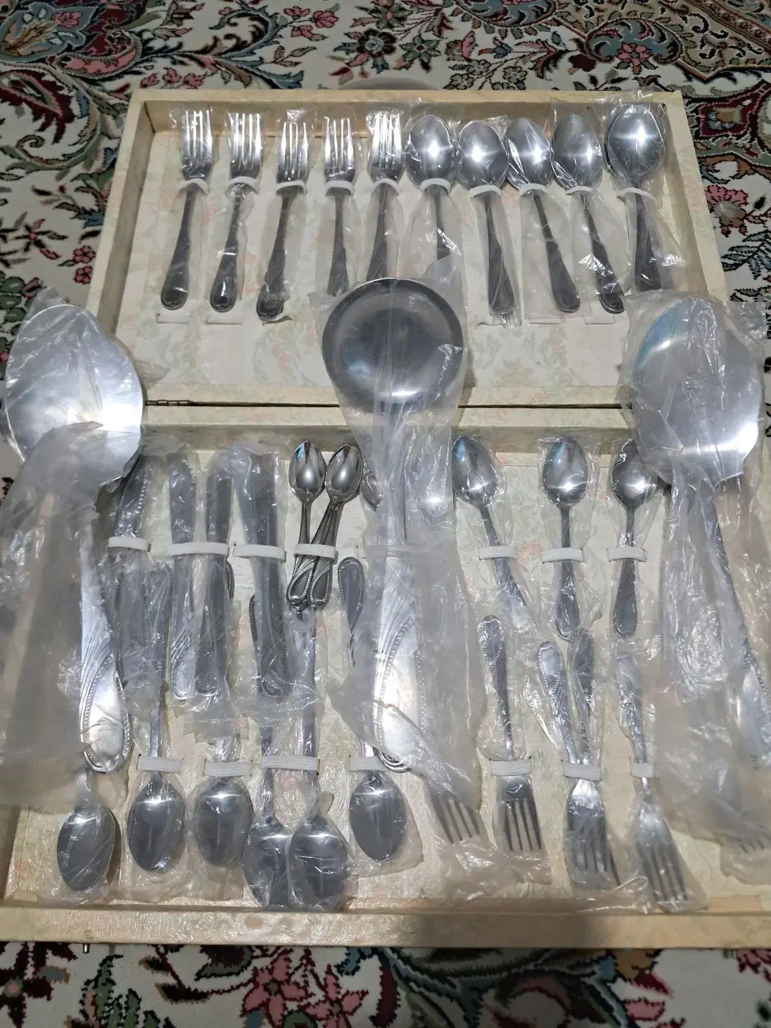 سرویس قاشق چنگال اصل ژاپن نو باجعبه|ظروف سرو و پذیرایی|تهران, تجریش|دیوار