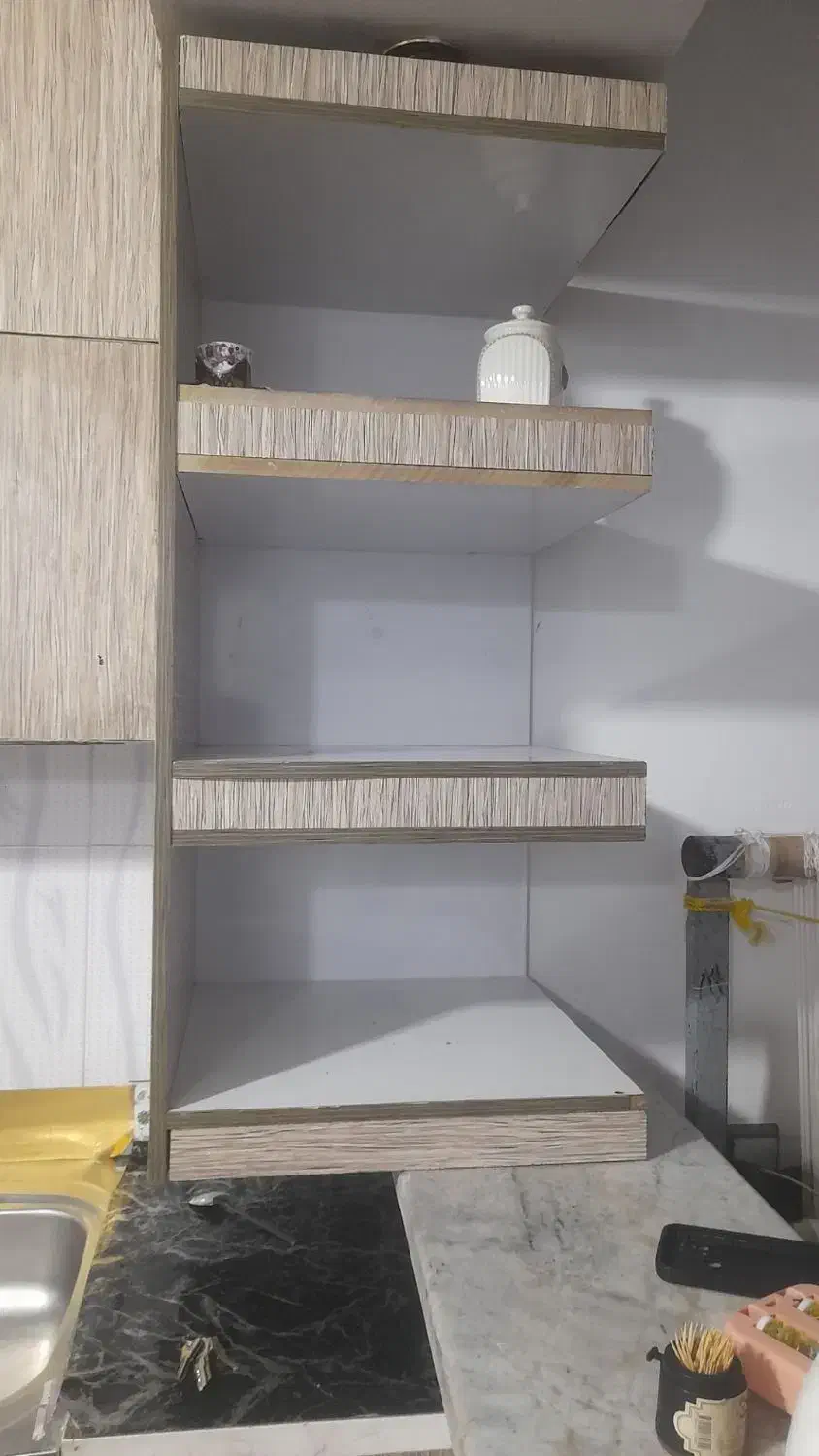 کابینت ام دی اف|آب‌چکان و نظم‌دهنده ظروف|محمدیه-قزوین, |دیوار