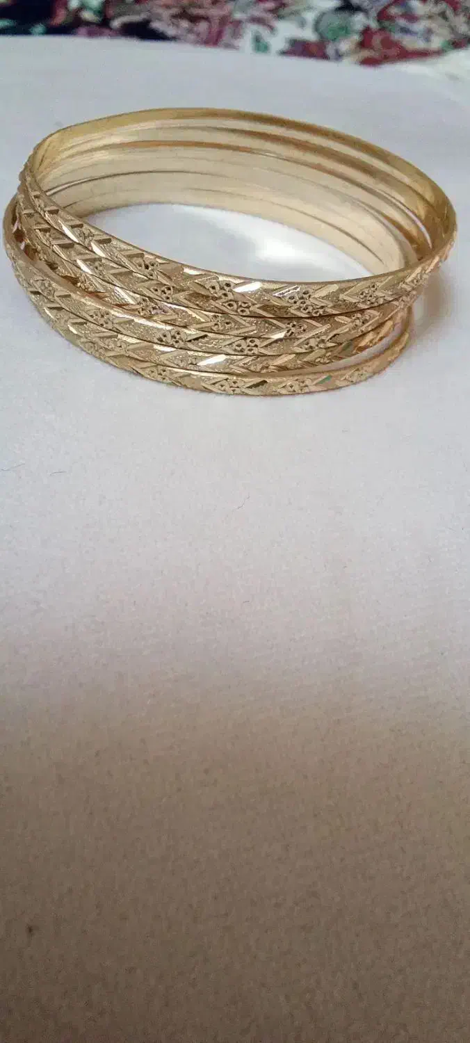 النگو طلای روس رنگ ثابت 6عدد سایز3|بدلیجات|تهران, مینابی|دیوار