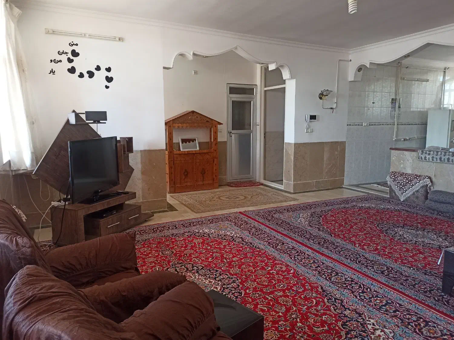 اجاره روزانه/هفتگی/ماهانه آپارتمان ۱۲۰ متری|اجارهٔ کوتاه‌مدت آپارتمان و سوئیت|تفت, |دیوار