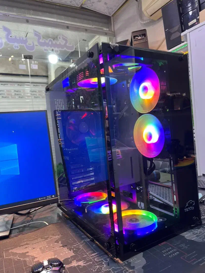 کیس گیمینگ وسایل گیم نت فول پک بخون|رایانه رومیزی|اهواز, کمپلو جنوبی|دیوار
