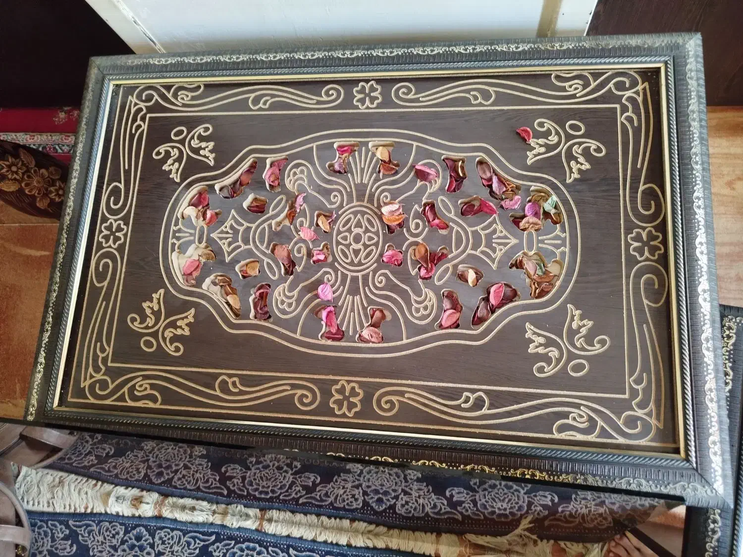 میز جلو مبلی گل میز|مبلمان خانگی و میز عسلی|کازرون, |دیوار