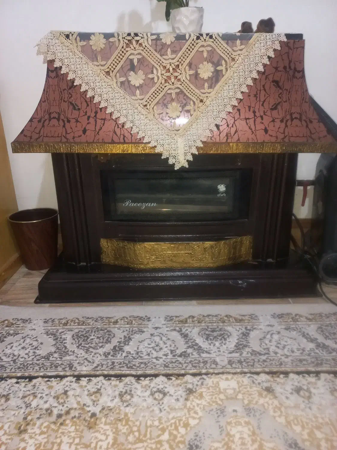 بخاری شومینه پاییزان در حد نو|بخاری، هیتر، شومینه|گرمسار, |دیوار